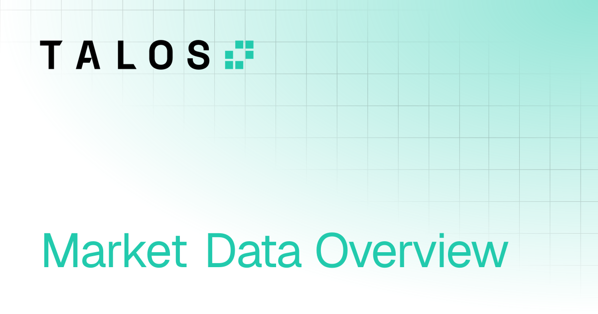 Market Data Overview | Product Docs